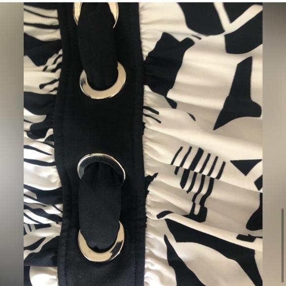 Swimsuit NWTS Bleu Rod Beattie one-piece black and white size 6 - Picture 9 of 11